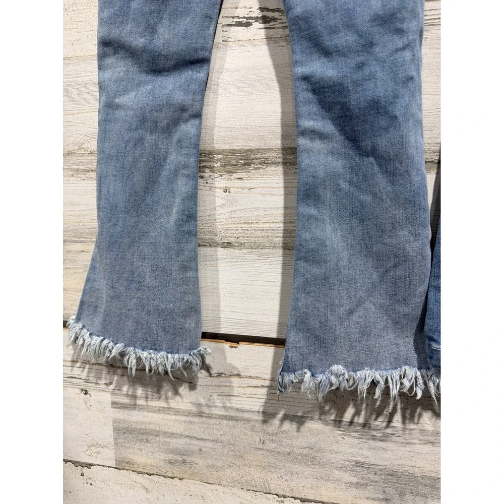 Hayden Wallflower Jeans Girls 6 Blue Distressed Embroidered Flare Bundle
